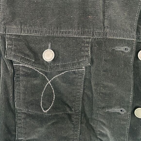 CK Jeans Black Thin Corduroy Jacket - Picture 2 of 6